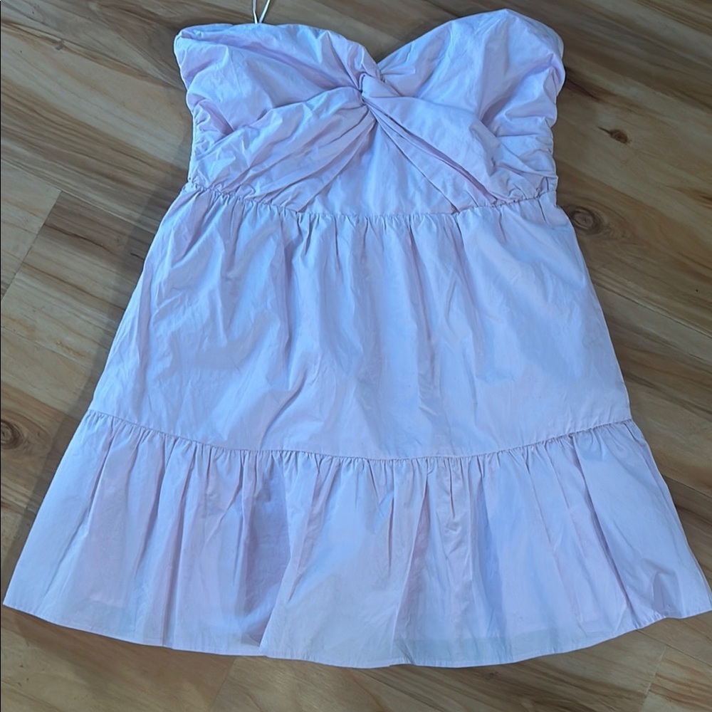 All in Favor Lavender Strapless Dress